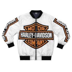 Harley-Davidson Inspired Bomber Jacket — 'But... Did You Die?' Skull Design