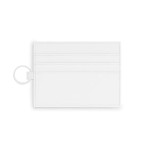 Safety Third Skull Card Holder — Saffiano Leather ID Wallet