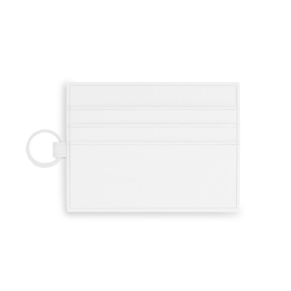 Safety Third Skull Card Holder — Saffiano Leather ID Wallet