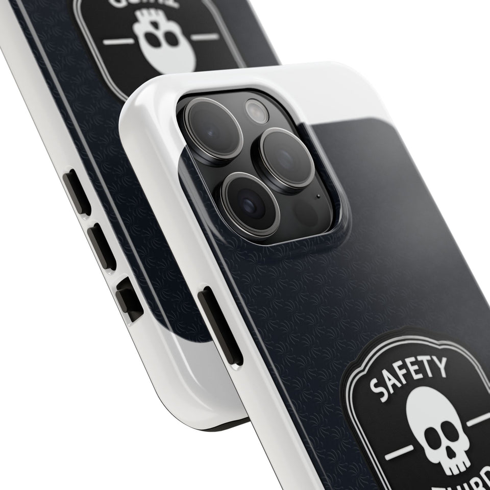 Safety Third Tough Phone Case — Skull Badge Protective iPhone Cover
