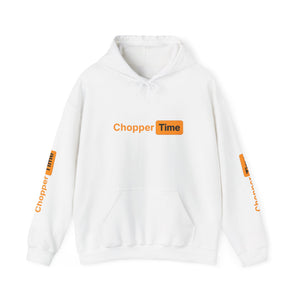 Chopper Time Hoodie — Minimal Logo Pullover for Motorcycle & Aviation Fans