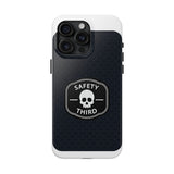 Safety Third Tough Phone Case — Skull Badge Protective iPhone Cover