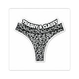 Kiss-Cut Sticker — “Trashy & Classy” Leopard Thong Sticker
