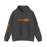 Chopper Time Hoodie — Minimal Logo Pullover for Motorcycle & Aviation Fans