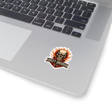 Flaming Skull Harley-Davidson Kiss-Cut Sticker