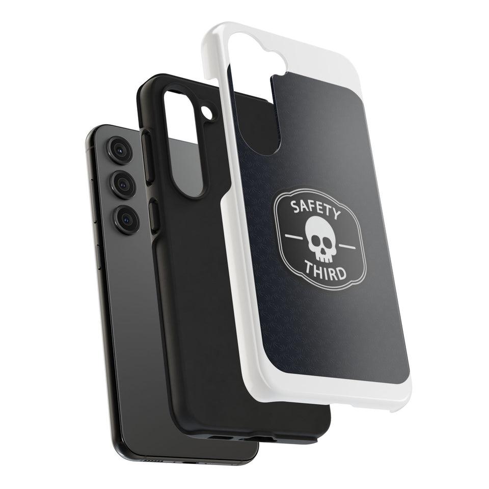 Safety Third Tough Phone Case — Skull Badge Protective iPhone Cover