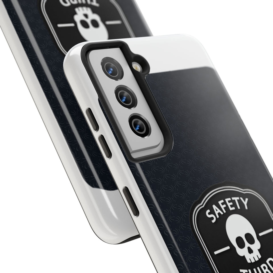 Safety Third Tough Phone Case — Skull Badge Protective iPhone Cover