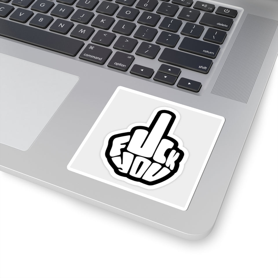 Sticker — Middle Finger 'F*ck You' Graphic Kiss-Cut Sticker