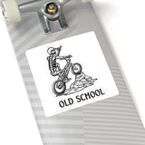 Old School Skeleton BMX Sticker — Kiss-Cut Bike Decal