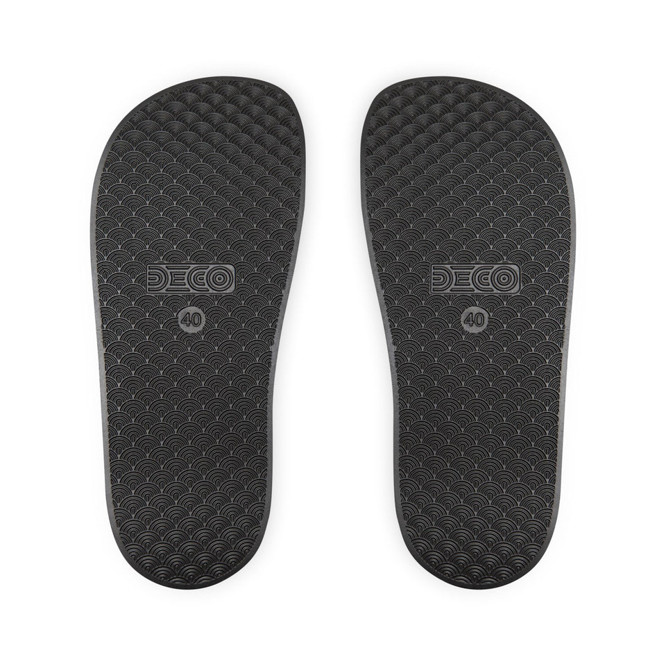 Men's Slide Sandals — Removable Strap Custom Logo Slides