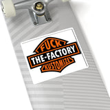 Kiss-Cut Sticker — “Fuck The-Factory Kustomizes” Bold Biker Logo