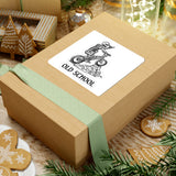 Old School Skeleton BMX Sticker — Kiss-Cut Bike Decal