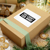 Too Loud? Too Bad! Sticker — Bold Black & White Kiss-Cut Decal for Laptops, Guitars, Cars