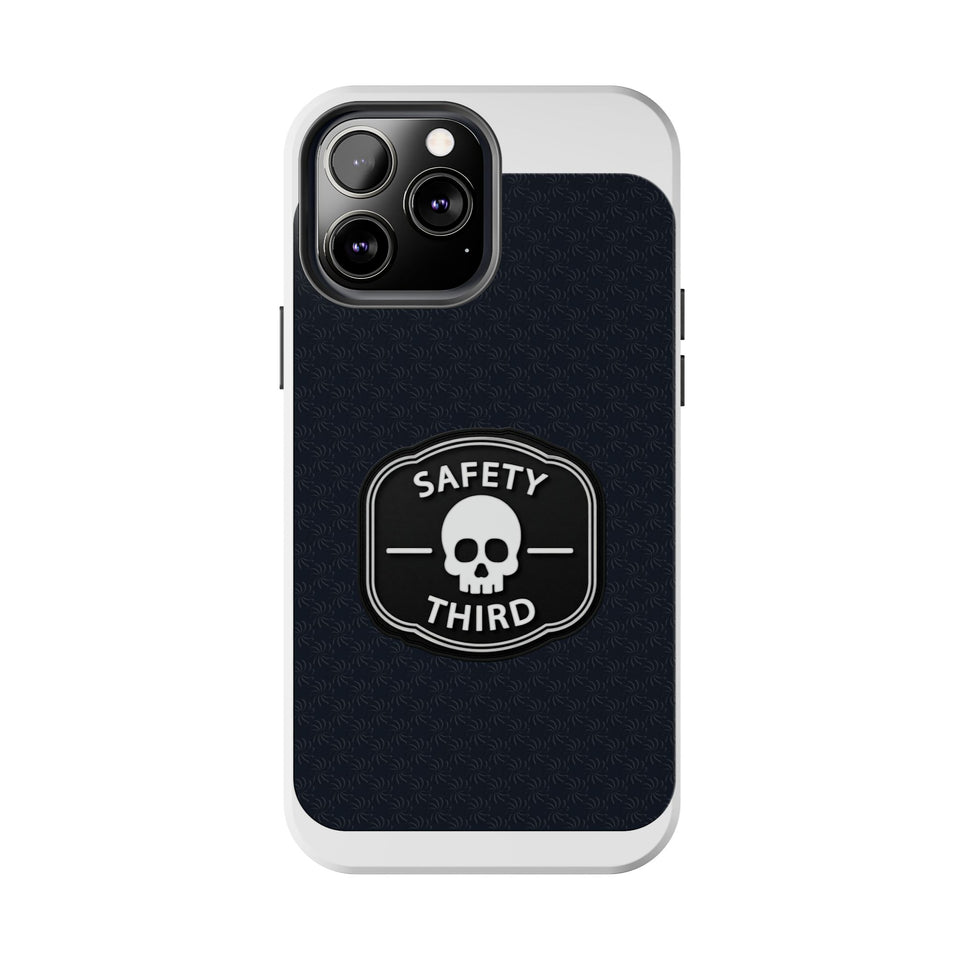 Safety Third Tough Phone Case — Skull Badge Protective iPhone Cover