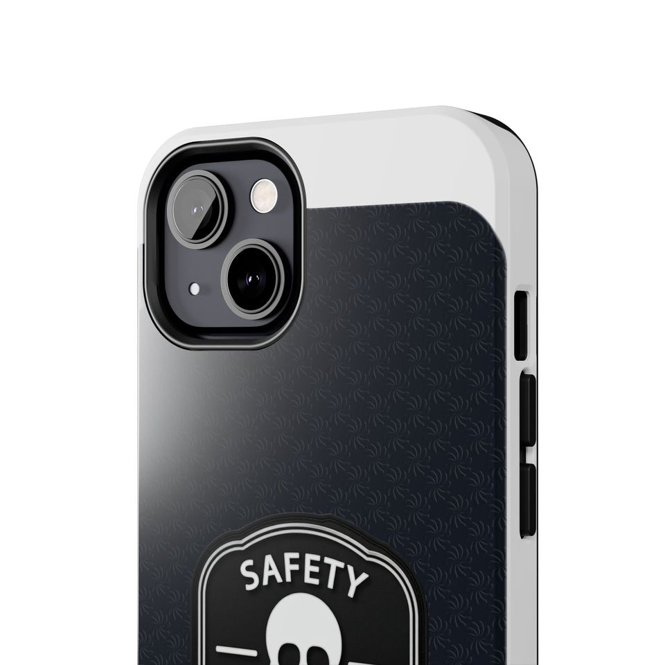 Safety Third Tough Phone Case — Skull Badge Protective iPhone Cover