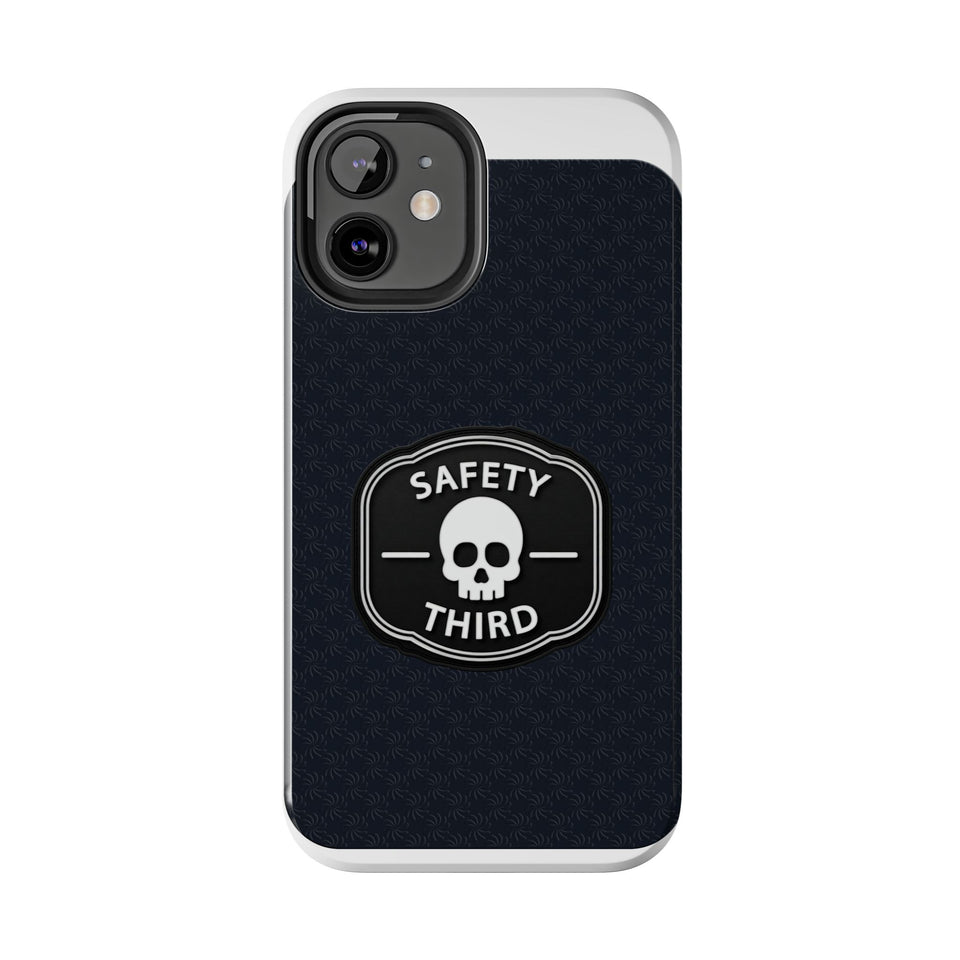 Safety Third Tough Phone Case — Skull Badge Protective iPhone Cover