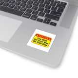 Caution: You Will Get Very Wet On This Ride Sticker — Funny Water Ride Warning Kiss-Cut Sticker
