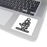 Sticker — Skeleton Graphic 'Suck On This' Kiss-Cut Decal