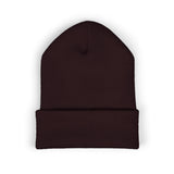 Embroidered 'Chopper Time' Cuffed Beanie — Knit Winter Hat