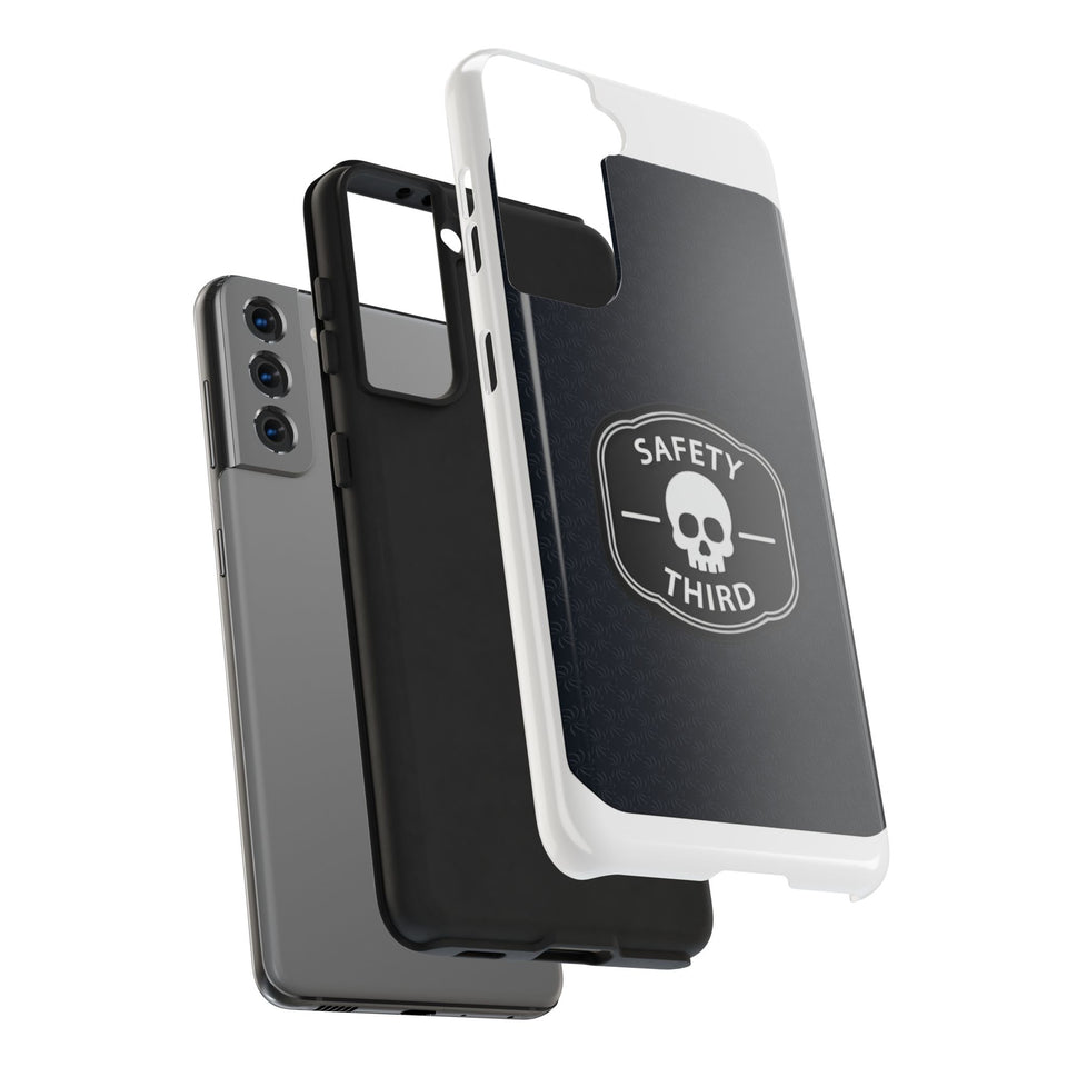 Safety Third Tough Phone Case — Skull Badge Protective iPhone Cover