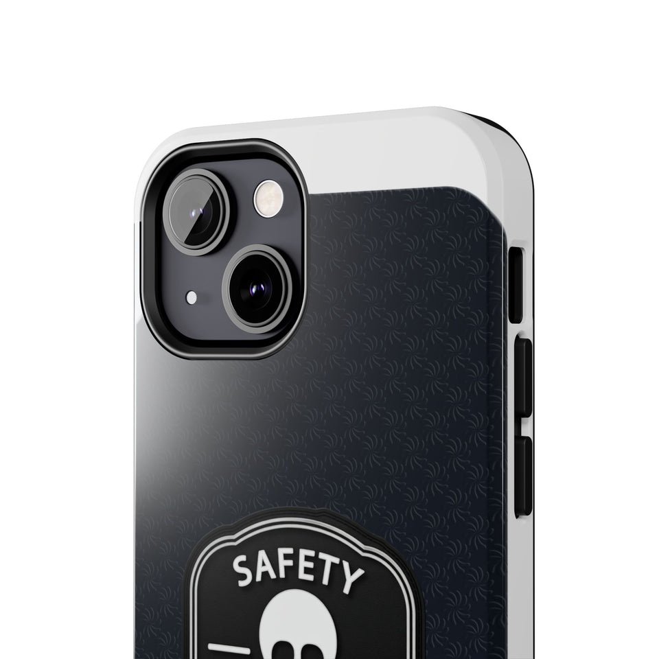 Safety Third Tough Phone Case — Skull Badge Protective iPhone Cover