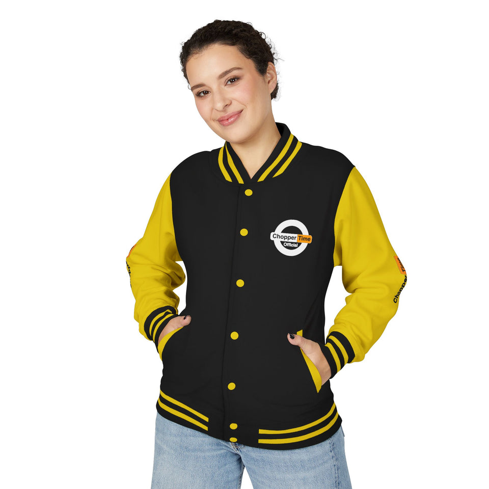 Letterman Jacket — 'Chopper Time' Vintage Motorcycle Club Bomber