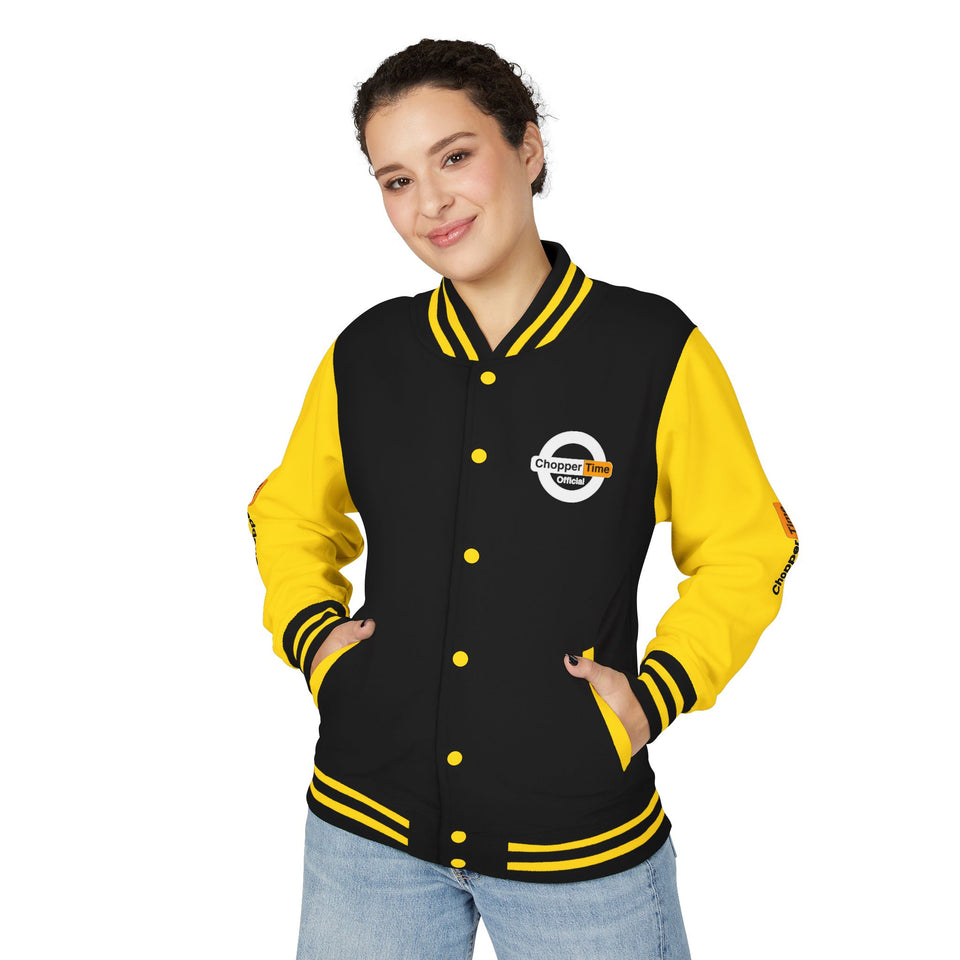 Letterman Jacket — 'Chopper Time' Vintage Motorcycle Club Bomber