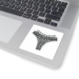 Kiss-Cut Sticker — “Trashy & Classy” Leopard Thong Sticker