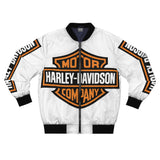 Harley-Davidson Inspired Bomber Jacket — 'But... Did You Die?' Skull Design
