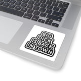 Big Dick Is Back In Town Kiss-Cut Sticker — Bold Black Typography Decal