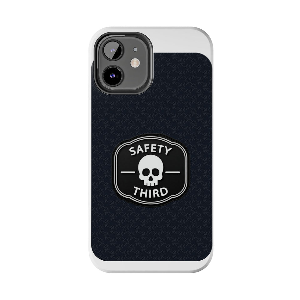 Safety Third Tough Phone Case — Skull Badge Protective iPhone Cover