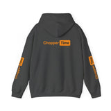 Chopper Time Hoodie — Minimal Logo Pullover for Motorcycle & Aviation Fans
