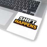 Shift Happens Sticker — Funny Car/Truck Gearshift Decal for Drivers & Mechanics