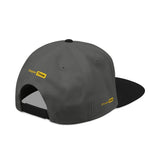 Snapback Hat — 'Time' Yellow Embroidered Streetwear Cap