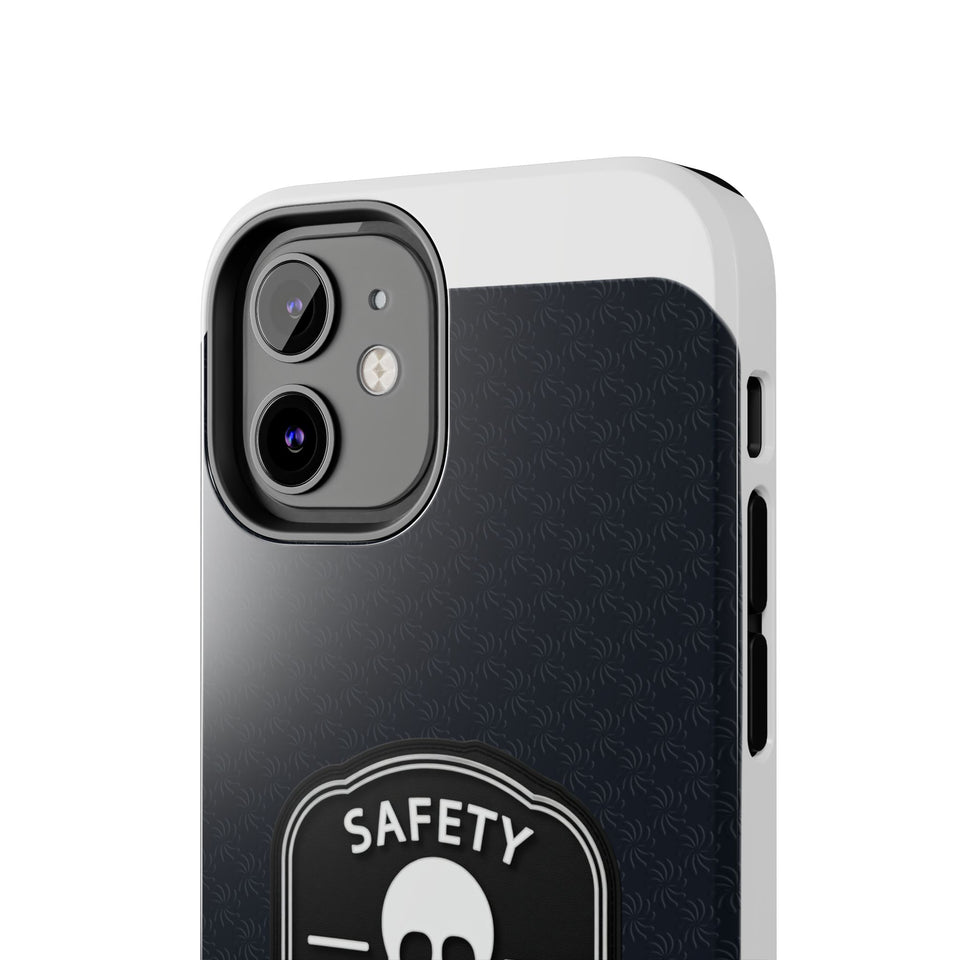 Safety Third Tough Phone Case — Skull Badge Protective iPhone Cover