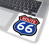 Route 66 Kiss-Cut Sticker — Classic Vintage Highway Decal