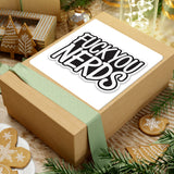 “Fuck You Nerds” Kiss-Cut Sticker — Bold Anti-Nerd Slogan Laptop Decal
