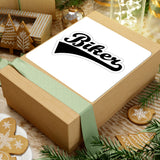 Biker Script Kiss-Cut Sticker — Retro Motorcycle Decal for Helmets, Laptops & Gear