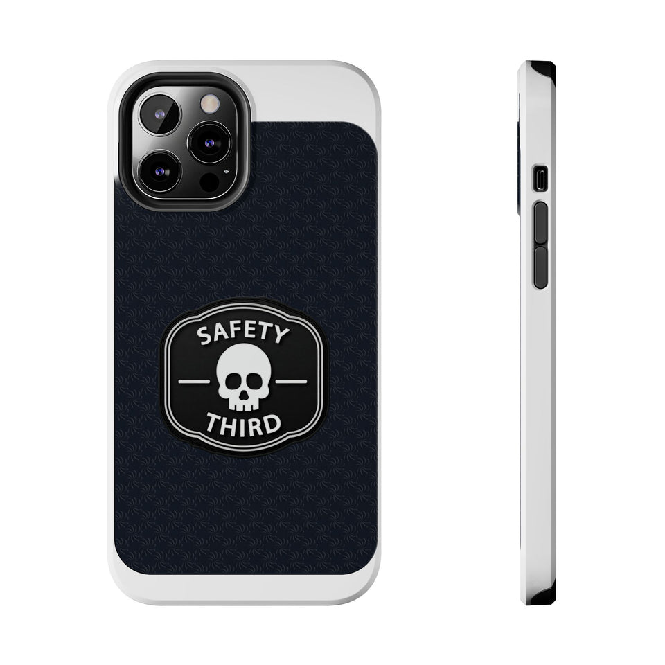 Safety Third Tough Phone Case — Skull Badge Protective iPhone Cover