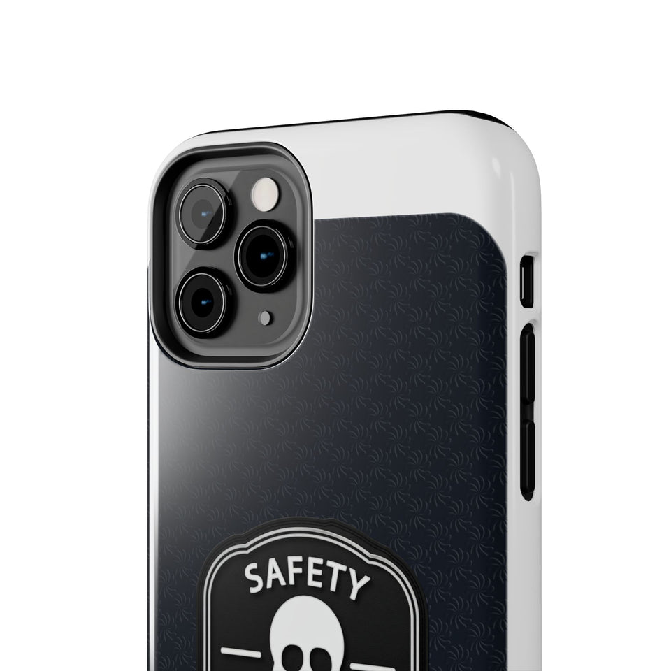 Safety Third Tough Phone Case — Skull Badge Protective iPhone Cover
