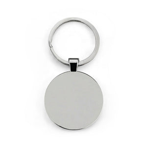 Chopper Time Round Stainless Steel Keychain - Motorcycle Logo Keyring